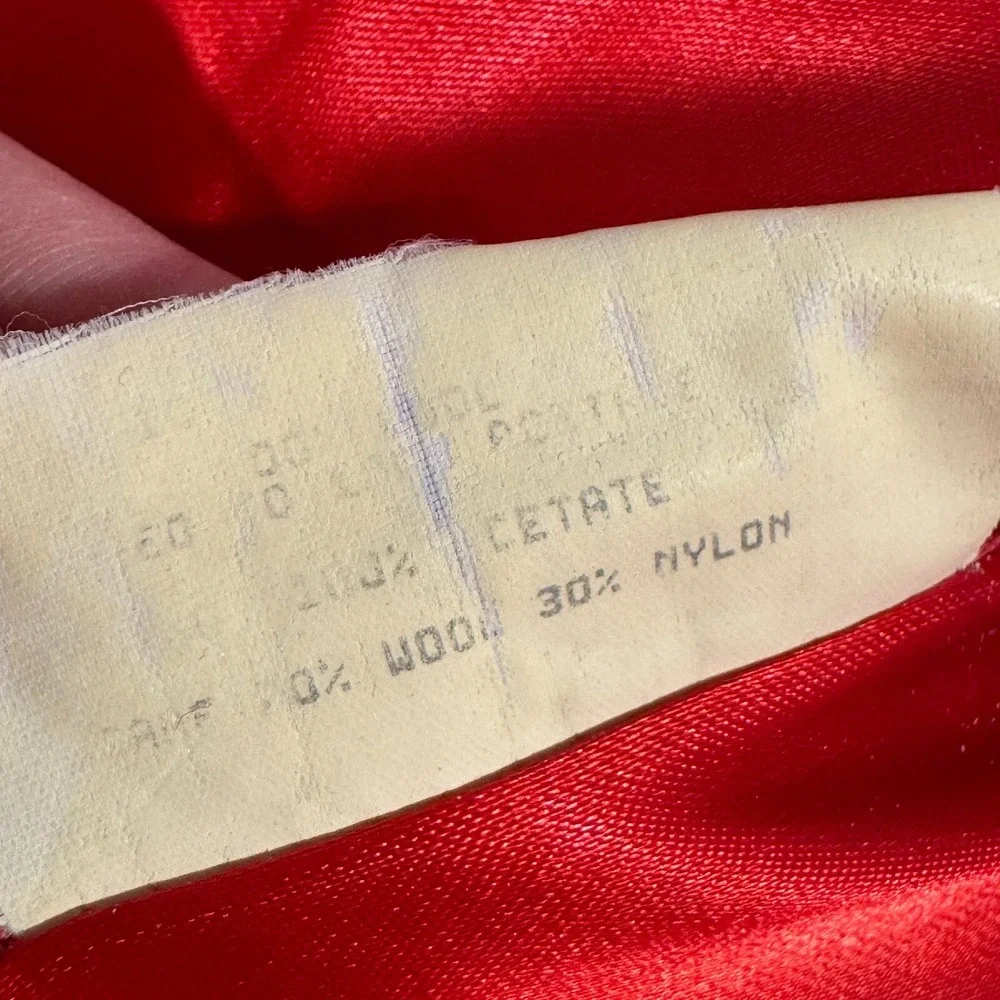 Mackintosh Size 10-11 Red Wool Authentic Peacoat Coat Jacket‎ Made In USA